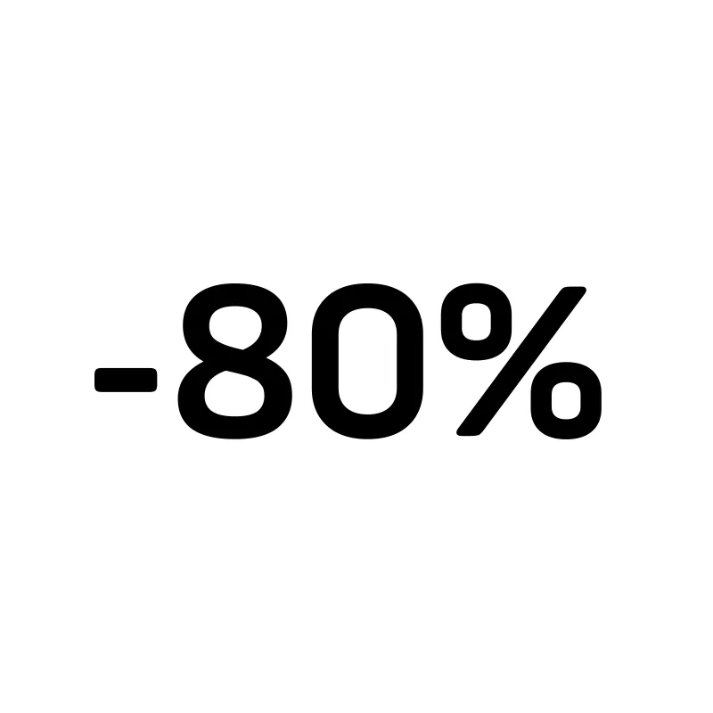 80 -80%